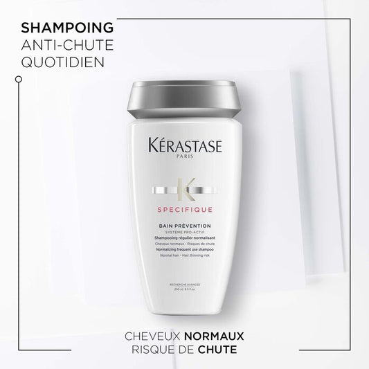 KÉRASTASE | SPÉCIFIQUE | BAIN PRÉVENTION | SHAMPOING DE PRÉVENTION POUR CHEVEUX FINS | 250 ML