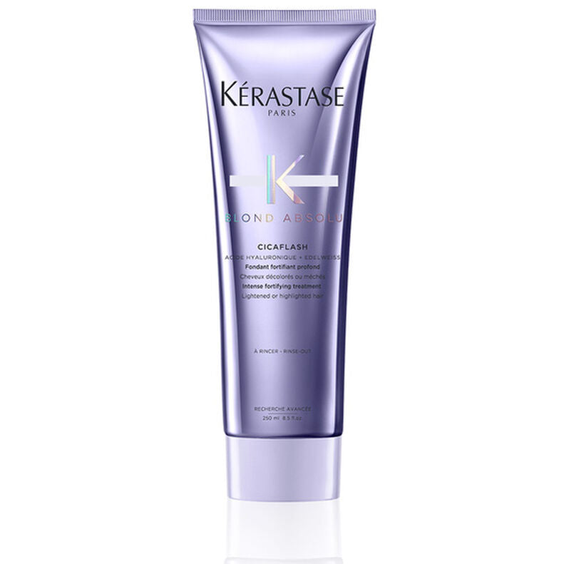 KÉRASTASE | BLOND ABSOLU | CICAFLASH | APRÈS-SHAMPOING À L’ACIDE HYALURONIQUE RÉPARATEUR & ANTI-CASSE POUR CHEVEUX BLONDS, MÉCHÉS & DÉCOLORÉS | 250 ML