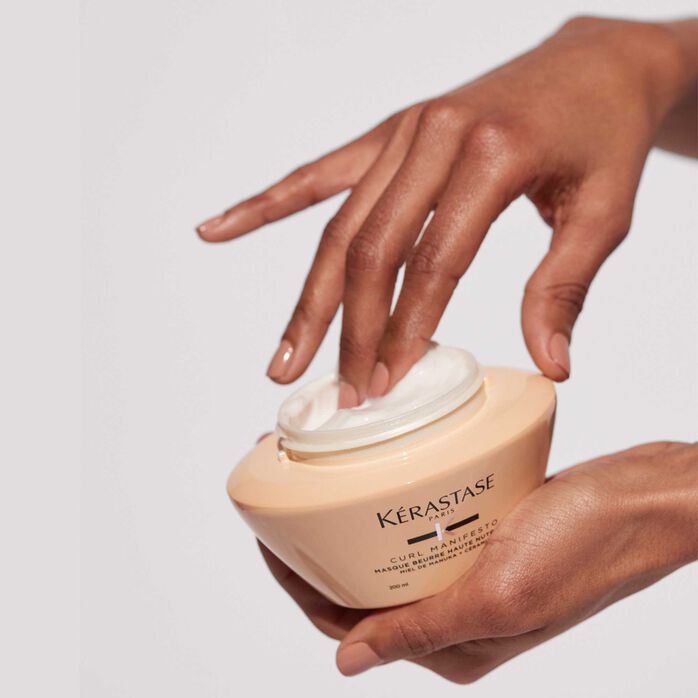 KÉRASTASE | CURL MANIFESTO | MASQUE BEURRE HAUTE NUTRITION | SOIN EXTRA RICHE NOURRISSANT & FORTIFIANT POUR CHEVEUX FRISÉS & CRÉPUS | 200 ML