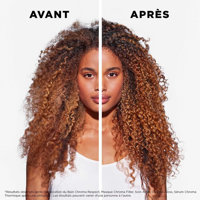 KÉRASTASE | CHROMA ABSOLU | MASQUE CHROMA FILLER | MASQUE COMBLEUR ANTI-POROSITÉ POUR CHEVEUX COLORÉS SENSIBILISÉS OU ABÎMÉS MOYENS À ÉPAIS | 200 ML