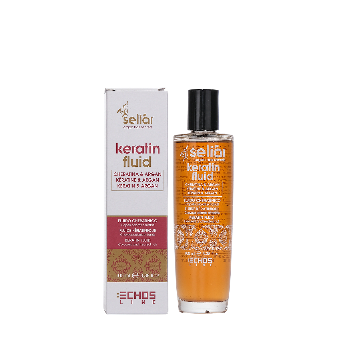 ECHOSLINE SELIAR FLUIDE À LA KÉRATINE POUR CHEVEUX COLORÉS ET ABÎMÉS 100ML