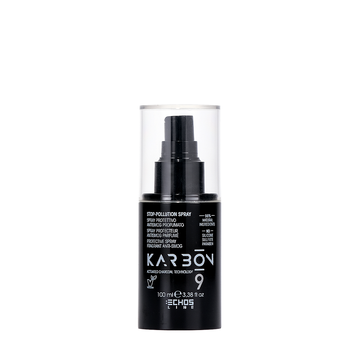 ECHOSLINE KARBON 9 SPRAY PROTECTEUR ANTISMOG PARFUMÉ À BASE DE CHARBON 100 ML