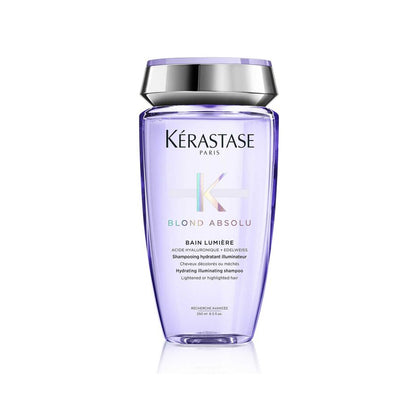 KÉRASTASE | BLOND ABSOLU | BAIN LUMIÈRE | SHAMPOOING HYDRATANT ILLUMINATEUR À L’ACIDE HYALURONIQUE POUR CHEVEUX BLONDS, MÉCHÉS & DÉCOLORÉS | 250 ML