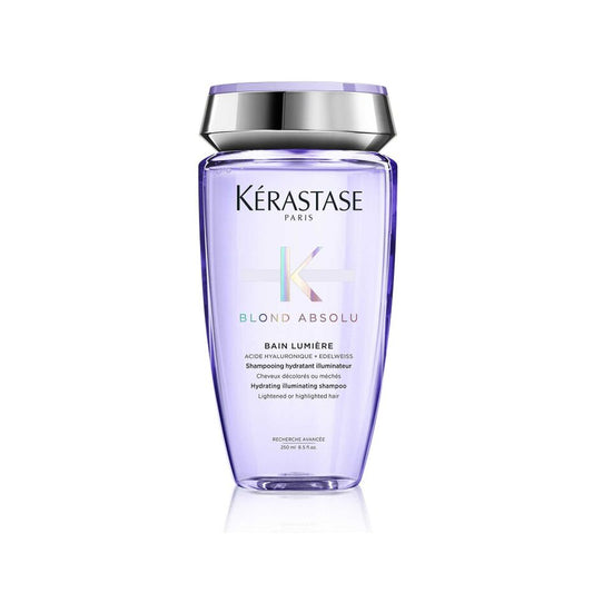 KÉRASTASE | BLOND ABSOLU | BAIN LUMIÈRE | SHAMPOOING HYDRATANT ILLUMINATEUR À L’ACIDE HYALURONIQUE POUR CHEVEUX BLONDS, MÉCHÉS & DÉCOLORÉS | 250 ML