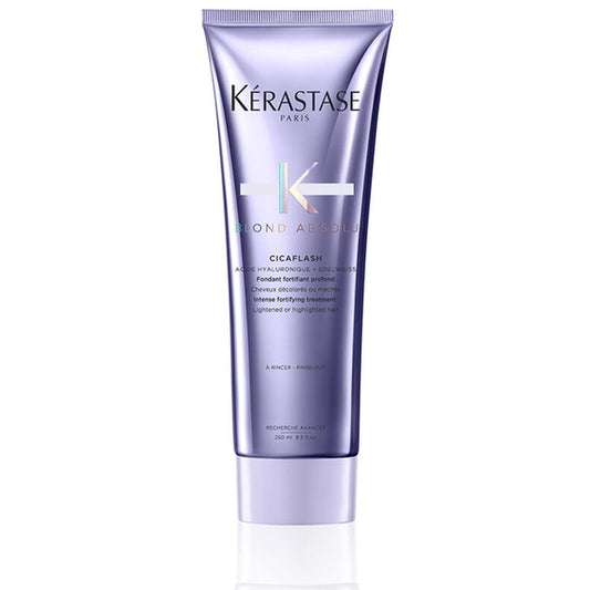 KÉRASTASE | BLOND ABSOLU | CICAFLASH | APRÈS-SHAMPOING À L’ACIDE HYALURONIQUE RÉPARATEUR & ANTI-CASSE POUR CHEVEUX BLONDS, MÉCHÉS & DÉCOLORÉS | 250 ML