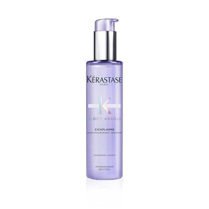 KÉRASTASE | BLOND ABSOLU | CICAPLASME | SÉRUM FORTIFIANT | SOIN THERMO-PROTECTEUR SANS RINÇAGE À L’ACIDE HYALURONIQUE POUR CHEVEUX BLONDS, MÉCHÉS & DÉCOLORÉS | 150 ML
