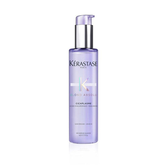 KÉRASTASE | BLOND ABSOLU | CICAPLASME | SÉRUM FORTIFIANT | SOIN THERMO-PROTECTEUR SANS RINÇAGE À L’ACIDE HYALURONIQUE POUR CHEVEUX BLONDS, MÉCHÉS & DÉCOLORÉS | 150 ML