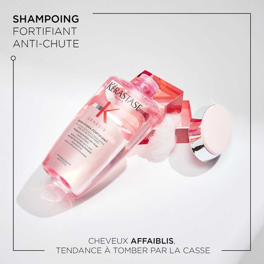 KÉRASTASE | GENESIS | BAIN HYDRA-FORTIFIANT | SHAMPOING HYDRATANT RENFORÇATEUR & ANTI-CHUTE POUR CHEVEUX FRAGILES FINS | 250 ML