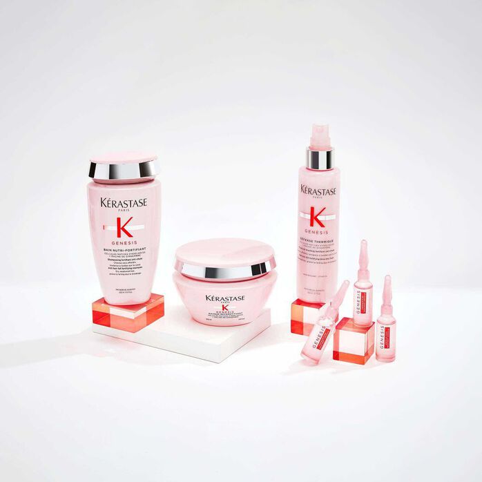 KÉRASTASE | GENESIS | BAIN HYDRA-FORTIFIANT | SHAMPOING HYDRATANT RENFORÇATEUR & ANTI-CHUTE POUR CHEVEUX FRAGILES FINS | 250 ML