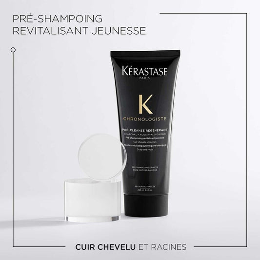 KÉRASTASE | CHRONOLOGISTE | PRÉ-CLEANSE RÉGÉNÉRANT | PRÉ-SHAMPOOING NOURRISSANT & REVITALISANT INTENSE POUR TOUS TYPES DE CHEVEUX | 200 ML