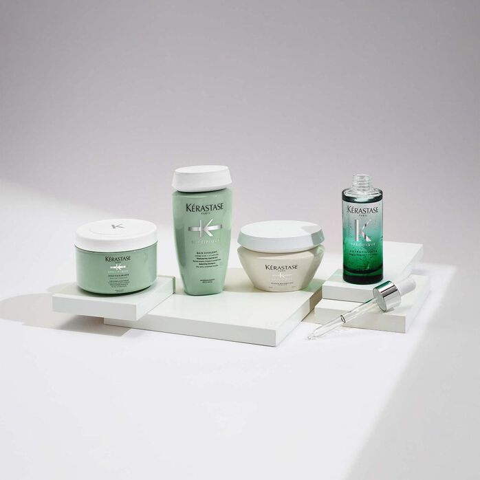 KÉRASTASE | SPÉCIFIQUE | ARGILE CRÈME ÉQUILIBRANTE | CRÈME LAVANTE & PURIFIANTE POUR RACINES GRASSES & LONGUEURS SENSIBILISÉES | 250 ML