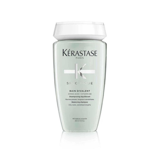 KÉRASTASE | SPÉCIFIQUE | BAIN DIVALENT | SHAMPOING CRÈME ÉQUILIBRANT POUR RACINES GRASSES & LONGUEURS SENSIBILISÉES | 250 ML