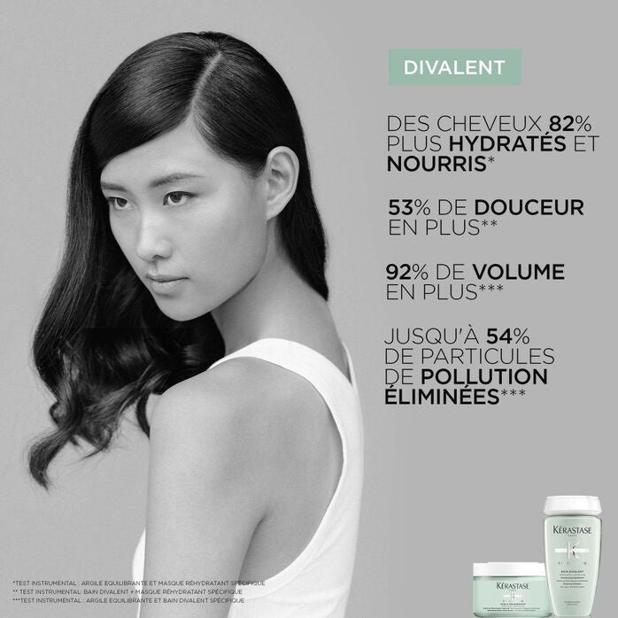 KÉRASTASE | SPÉCIFIQUE | BAIN DIVALENT | SHAMPOING CRÈME ÉQUILIBRANT POUR RACINES GRASSES & LONGUEURS SENSIBILISÉES | 250 ML
