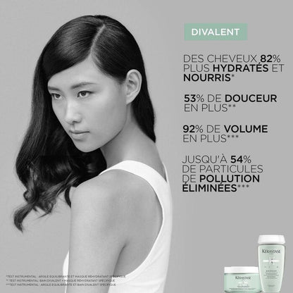 KÉRASTASE | SPÉCIFIQUE | BAIN DIVALENT | SHAMPOING CRÈME ÉQUILIBRANT POUR RACINES GRASSES & LONGUEURS SENSIBILISÉES | 250 ML