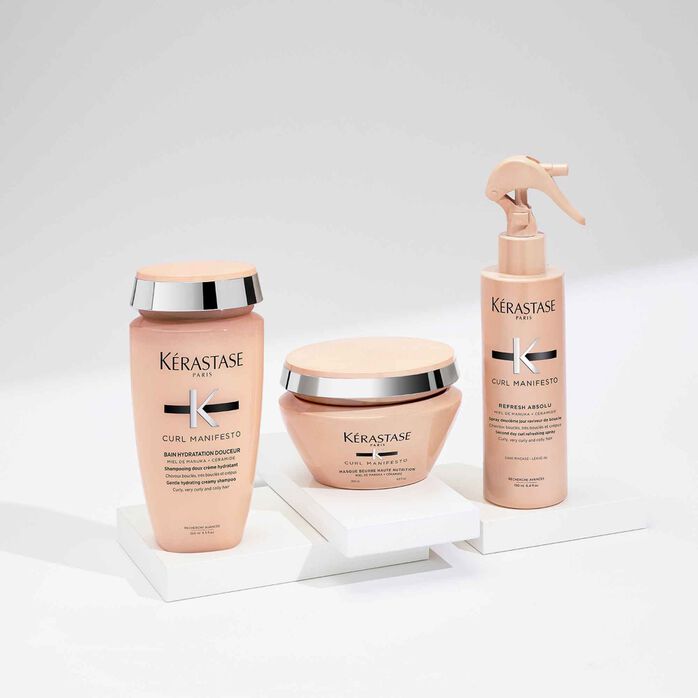 KÉRASTASE | CURL MANIFESTO | BAIN HYDRATATION DOUCEUR |SHAMPOING HYDRATANT DOUX POUR CHEVEUX BOUCLÉS, FRISÉS & CRÉPUS | 250 ML
