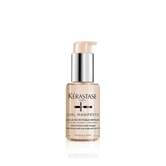 KÉRASTASE | CURL MANIFESTO | HUILE SUBLIME REPAIR | HUILE NUTRITION MULTI-USAGES CHEVEUX ET CUIR CHEVELU POUR CHEVEUX FRISÉS & CRÉPUS | 50 ML