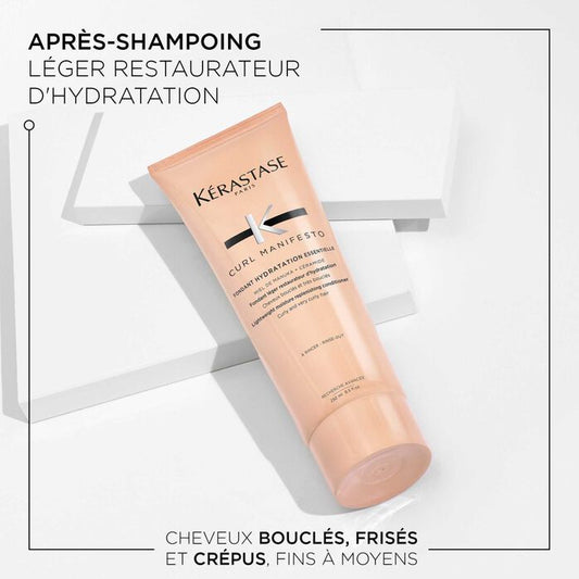 KÉRASTASE | CURL MANIFESTO | FONDANT HYDRATATION ESSENTIELLE APRÈS-SHAMPOING HYDRATANT & DÉMÊLANT POUR CHEVEUX BOUCLÉS & FRISÉS | 250 ML