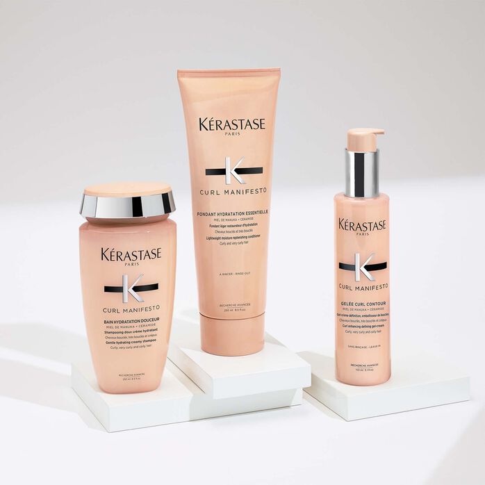 KÉRASTASE | CURL MANIFESTO | FONDANT HYDRATATION ESSENTIELLE APRÈS-SHAMPOING HYDRATANT & DÉMÊLANT POUR CHEVEUX BOUCLÉS & FRISÉS | 250 ML