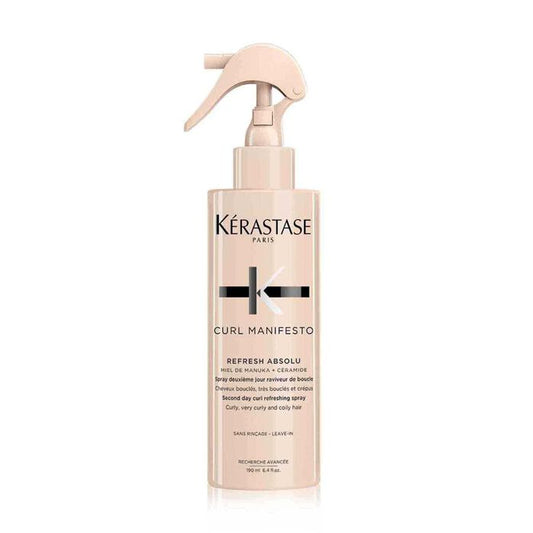 KÉRASTASE | CURL MANIFESTO | SPRAY REFRESH ABSOLU | SOIN RAVIVEUR DE BOUCLES INSTANTANÉ POUR CHEVEUX BOUCLÉS, FRISÉS & CRÉPUS | 190 ML