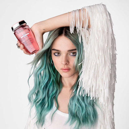 KÉRASTASE | CHROMA ABSOLU | BAIN RICHE CHROMA RESPECT | SHAMPOING NOURRISSANT & PROTECTEUR POUR CHEVEUX COLORÉS SENSIBILISÉS OU ABÎMÉS MOYENS À ÉPAIS | 250 ML
