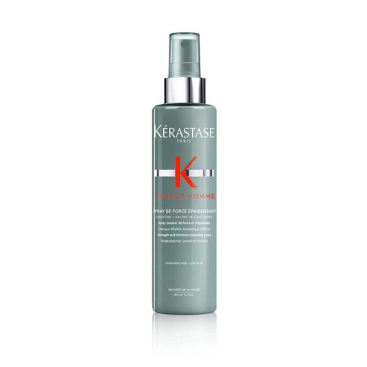 KÉRASTASE | GENESIS HOMME | SPRAY DE FORCE ÉPAISSISSANT | SPRAY DE COIFFAGE RÉCUPÉRATEUR D’ÉPAISSEUR POUR CHEVEUX AFFAIBLIS & AFFINÉS | 150 ML