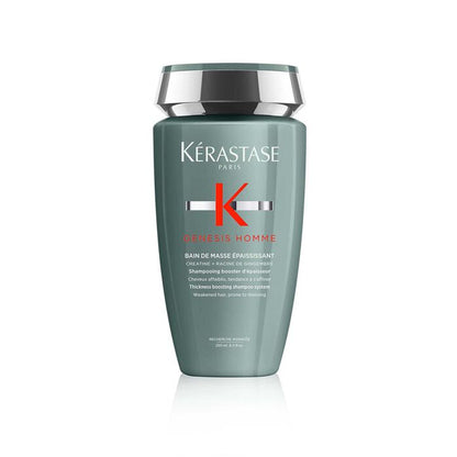 KÉRASTASE | GENESIS HOMME | BAIN DE MASSE ÉPAISSISSANT | SHAMPOING HYDRATANT & VOLUMATEUR POUR CHEVEUX AFFAIBLIS & AFFINÉS | 250 ML