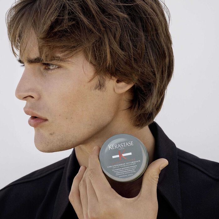 KÉRASTASE | GENESIS HOMME | CIRE D’ÉPAISSEUR TEXTURISANTE | CIRE COIFFANTE POUR CHEVEUX AFFAIBLIS & AFFINÉS | 75 ML