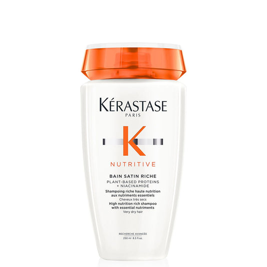 KÉRASTASE | NUTRITIVE | BAIN SATIN RICHE | SHAMPOOING NUTRITION D’EXCEPTION POUR CHEVEUX ÉPAIS SECS À TRÈS SECS | 250 ML