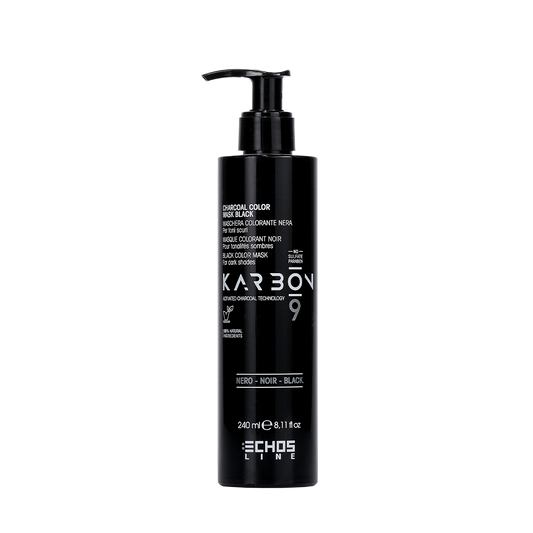 ECHOSLINE KARBON 9 MASQUE COLORANT NOIR POUR LES TONS FONCÉS 240 ML