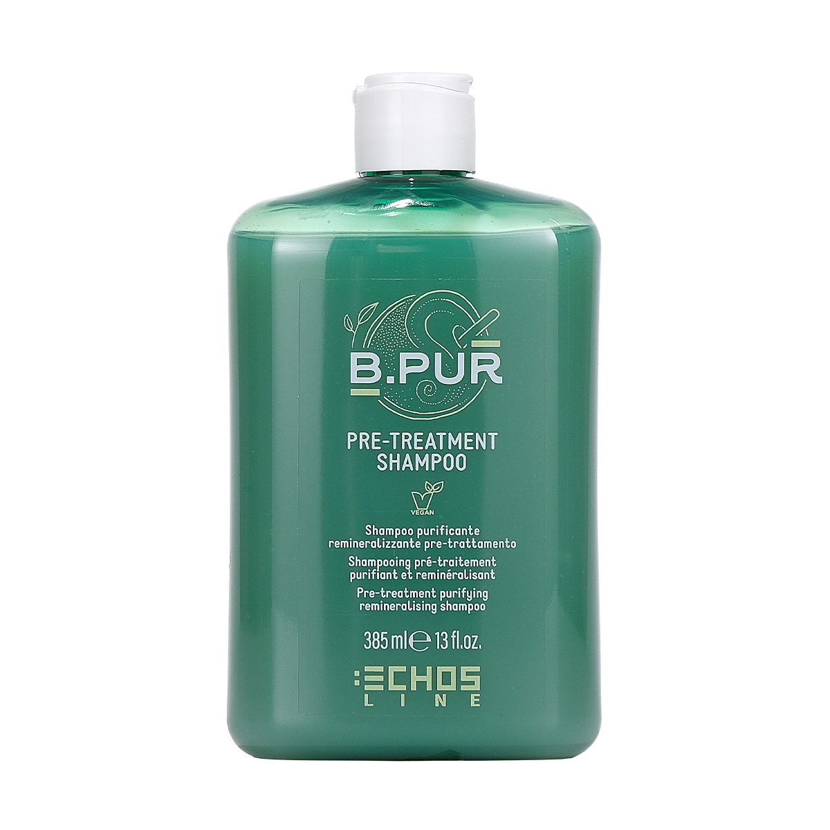 ECHOSLINE B.PUR SHAMPOOING PRÉ-TRAITEMENT PURIFIANT REMINÉRALISANT VEGAN