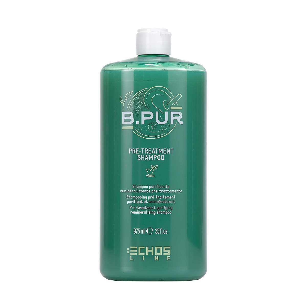 ECHOSLINE B.PUR SHAMPOOING PRÉ-TRAITEMENT PURIFIANT REMINÉRALISANT VEGAN